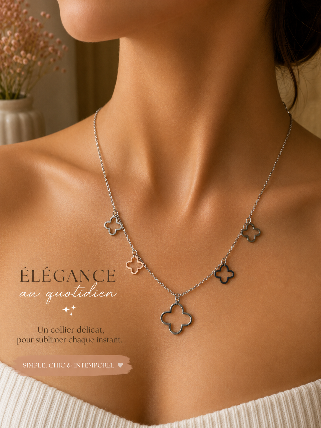 Collier trèfle